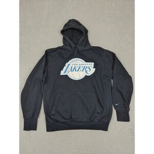 Los Angeles Lakers Sweatshirt Mens Medium Black NBA Basketball Nike Hoodie